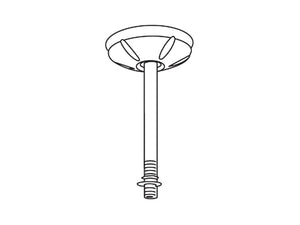 Lithonia SQ12 M10 12" Swivel-Stem Hanger