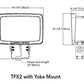 Lithonia TFX2 LED 50K MVOLT IS DDBXD LED Flood Lighting 13,200 lumens, 5000K Slipfitter Mount, Dark Bronze