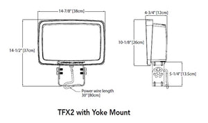 Lithonia TFX2 LED 50K MVOLT IS DDBXD LED Flood Lighting 13,200 lumens, 5000K Slipfitter Mount, Dark Bronze