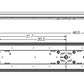 Lithonia TRUM 48 ALO6 CMP 8SWW2 ZT MVOLT 4' LED Wrap, Medium Body, Curved Microprismatic Diffuser, Selectable 4000/5000/6000 Lumens, 120-277V, Selectable CCT 3000/4000/5000K, 0-10V