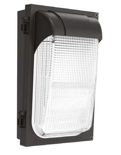 Lithonia TWX1 LED P2 50K MVOLT PE DDBTXD 22W LED Wall Light, 5000K, 120-277V, Button Photocell, Textured Dark Bronze