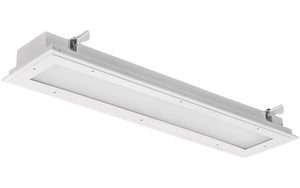 Lithonia VRTL F L48 5000LM ICW AP250FL 277 EZ1 30K 80CRI E10WLCP MSE6NWL WH 1' Wide LED Recessed Troffer, Flange Trim, 48" Length, 5000 Lumens, Insert CRS , Acrylic Frosted Lens, 277V, eldo 0-10V Dim, 3000K, 80 CRI, 10W Battery Pack, On/Off Motion Sensor