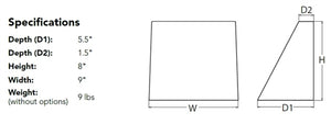 Lithonia WDGE1 LED P1 40K 80CRI VF MVOLT SRM E4WH DDBXD Architectural LED Wallpack, P1 Package, 4000K Color Temperature, 80 CRI, Visual Comfort Forward Throw Distribution, 120-277V, Surface Mounting Bracket, Emergency Battery Backup, Dark Bronze