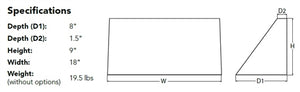 Lithonia WDGE3 LED P3 40K 80CRI R3 MVOLT SRM DBLXD LED Wall Sconce Precision Refractive Optic, P3 Package, 4000K, 80 CRI, Type 3 Distribution, 120-277V, Surface Mounting Bracket, Black