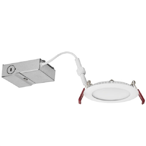 Lithonia WF4 LED 30K BN M6 675 Lumens 4 inch LED Slim Recessed Downlight, Canless, 10 Watts, 3000K, Brushed Nickel, 65 Watt Equal