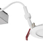 Lithonia WF4 LED 40K MVOLT MW M6 4" Wafer-Thin Housing-Free LED Downlight, Baffle Trim, 4000K, 120-277V, Matte White
