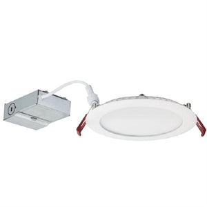 Lithonia WF6 LED 40K MB M6 1200 Lumens 6 inch LED Slim Recessed Downlight, Canless, 13 Watts, 4000K, Matte Black, 100 Watt Equal