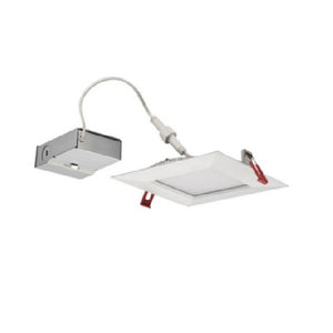 Lithonia WF6 SQ B LED 27K30K35K 90CRI MB M6 6" Square Wafer-Thin Housing-Free LED Downlight, IC/ Non-IC, New Construction/ Remodel, Baffle Trim, Switchable Color Temperature, 2700K, 3000K, 3500K, 90 CRI, Matte Black