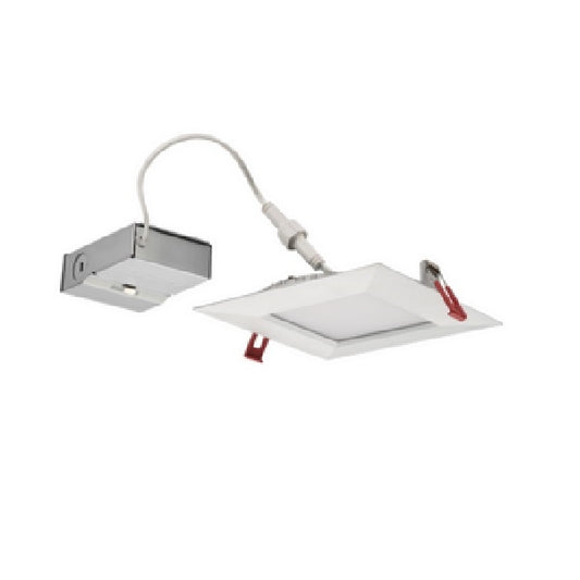 Lithonia WF6 SQ B LED 30K40K50K 90CRI ORB M6 6" Square Wafer-Thin Housing-Free LED Downlight, IC/ Non-IC, New Construction/ Remodel, Baffle Trim, Switchable Color Temperature, 3000K, 4000K, 5000K, 90 CRI, Oil-Rubbed Bronze