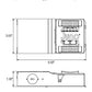Lithonia WF6 SQ SM ALO41 SWW5 90CRI MW 6 inch LED Square Recessed Downlight, Canless, 13 Watts, Adjustble Lumen output 650/850/1000, 2700K-5000K, 90 CRI, Matte White