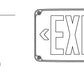Lithonia WLTE GY 1 G EL Wet Location Exit Sign, Gray Housing, Single Face, Green Letter, Nickel-Cadmium Battery