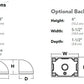 Lithonia WSQ LED P1 30K SR3 MVOLT DDBXD 20W Architectural Wall Sconce, P1 Performance Package, 3000K, Type III Distribution, 120-277V, Dark Bronze