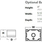 Lithonia WSR LED P3 30K SR2 MVOLT DMG E20WC DDBXD 40W LED Architectural Wall Sconce, Type III Distribution, 120-277V, With 0-10 Dimming Driver and Emergency Battery, Dark Bronze Finish