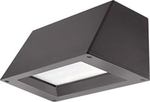 Lithonia WST LED P2 50K VW MVOLT E20WC DBLXD LED Outdoor Trapezoid Wall Sconce, 3000 Lumens, 5000K, Visual Comfort Wide Distribution, 120-277V, Emergency Battery Pack -20�C, Black