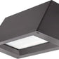 Lithonia WST LED P3 30K VW MVOLT DDBXD E20WH VG 50W LED Outdoor Decorative Trapezoid Architectural Sconce, 3000K, Visual Comfort Wide, 120-277V, Surface Mounting Bracket, 18W Emergency Battery Pack, Dark Bronze