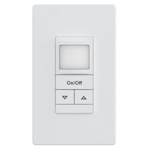 Lithonia WSXA MWO PDT D WH Wall Switch Sensor with Multi-Way Operation, PIR Detection Mode, Dimming, Automatic On or Vacancy, 120-277V, White