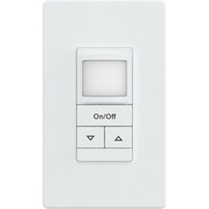 Lithonia WSXA PDT SA WH Wall Switch Sensor, PIR Detection Mode, On/ Off, Manual On or Automatic On, 120-277V, White