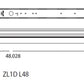 Lithonia ZL1D L48 3000LM FST MVOLT 40K 80CRI WH 3000 Lumens 4000K 4ft LED Strip Light Fixture Frosted Lens 30 Watts 1-Lamp T8 Equal 120-277V