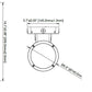 Lumark CYL-2D-30W-347V-PC 15-30W LED Wall LED Cylinder Light, Selectable CCT 3000/4000/5000K, 80CRI, 120-347V, 50/60Hz, Photocell Option