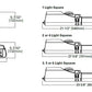 Lumark NAV-SB3B-730-U-T3R-AP-10K-PR7 Navion LED Area Light, 26 LEDs, 3 Light Square, Output Level 2, 70 CRI, 3000K, 120-277V, Type III Roadway Distribution, Grey, 10kV UL 1449 Fused Surge Protective Device, NEMA 7-PIN Photocontrol