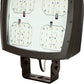 Lumark NHRS100UT 80-290W Night Harrier Large LED Floodlight, Selectable CCT 3000K-4000K-5000K, 70 CRI, 120-277V, Trunnion Mount