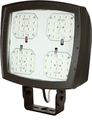 Lumark NHRS100UT 80-290W Night Harrier Large LED Floodlight, Selectable CCT 3000K-4000K-5000K, 70 CRI, 120-277V, Trunnion Mount