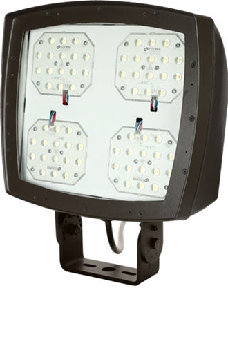 Lumark NHRS100UT 80-290W Night Harrier Large LED Floodlight, Selectable CCT 3000K-4000K-5000K, 70 CRI, 120-277V, Trunnion Mount