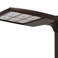 Lumark PRV-M-C275-8540-D-UNV-T4-SA-BZ-PR Prevail Maxx LED Area Light, 9 LEDs, 73000 Lumens, 0-10V Dimming, 85 CRI, 4000K, 12-277V, Type IV Distribution, QM Standard Versatile Arm Mount, NEMA 3-PIN Twistlock Photocontrol Receptacle, Bronze Finish