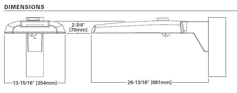 Lumark PRVS-C60-UNV-T4-MSP-DIM-L30 153W Discreet LED Area Lighting, 2 LEDs, 20000 Lumens, 120-277V, Type IV Distribution, Integrated Sensor for Dimming Operation