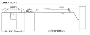 Lumark PRVS-A40-UNV-T4 143W Discreet LED Area Lighting, 2 LEDs, 15100 Lumens, 120-277V, Type IV Distribution
