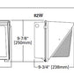 Lumark WPLLED-125-GL-UNV-PC 122W Glass LED Wallpack, 120-277V, 4000K, Button Photocell