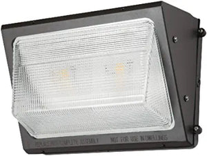 Lumark WPMLED-75-GL-UNV-7050 76W Borosilicate Glass LED Wallpack, 120-277V, 70 CRI, 5000K