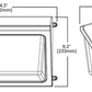 Lumark WPMLED07B 30W LED Wallpack, 120-277V, 70 CRI, 4000K