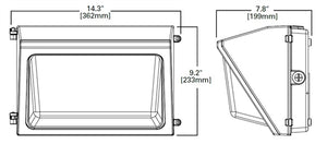 Lumark WPMLED07B 30W LED Wallpack, 120-277V, 70 CRI, 4000K