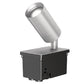 Lumiere 1004-A1-RCS-RW-LED2790-F-CS-L1-UNV-MB 10W Lanterra Accent and Flood LED, 1 Head, Outdoor, Standard-Recessed Lens Hood, 2700K Color Temperature, 90 CRI, Flood Optic, City Silver Finish, 120-277V, Ground Mount Recessed Box