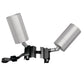 Lumiere 1004-A1-RCS-RI-LED2790-F-CS-L1-UNV-TSR2-2 10W Lanterra Accent and Flood LED, 1 Head, Indoor, Recessed Lens Hood, 2700K Color Temperature, 90 CRI, Flood Optic, City Silver Finish, 120-277V, 2-Fixtures Tree Strap Mount