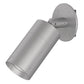 Lumiere 1004-A1-RCS-FL-LED2790-F-CS-L1-UNV-WRR 10W Lanterra Accent and Flood LED, 1 Head, Flush Lens Hood, 2700K Color Temperature, 90 CRI, Flood Optic, City Silver Finish, 120-277V, Round Wall Remote Driver Housing 
