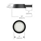 Luminis CT153 L1L180 40K 120 LD3 WM WHT 160W Clermont LED Wall Light, 16526 Lumens, 4000K, 120V, Type III Distribution, Wall Mount, Snow White