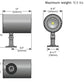 Luminis SC850 L1L75 40K 120 VWD WHT 77W Scopo LED Wall Light, 7440 Lumens, 4000K, 120V, Very Wide Optic, Snow White