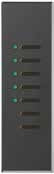 Lutron AR-M16-DN-BLA-E HomeWorks QS Wired Architrave Replacement Faceplate, Door Narrow, 7-Button, Architectural Metal Finish (Faceplate Only), in Black Anodized Aluminum