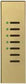 Lutron AR-M16-DN-BRA-E HomeWorks QS Wired Architrave Replacement Faceplate, Door Narrow, 7-Button, Architectural Metal Finish (Faceplate Only), in Brass Anodized Aluminum