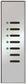 Lutron AR-M16-DN-SC-E HomeWorks QS Wired Architrave Replacement Faceplate, Door Narrow, 7-Button, Architectural Metal Finish (Faceplate Only), in Satin Chrome