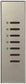 Lutron AR-M16-DN-SN-E HomeWorks QS Wired Architrave Replacement Faceplate, Door Narrow, 7-Button, Architectural Metal Finish (Faceplate Only), in Satin Nickel