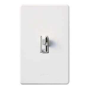 Lutron AY-603PNLH-WH Ariadni 600W Incandescent / Halogen 3-Way Preset Dimmer with Locator Light in White