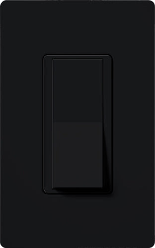Lutron CA-1PS-BL Claro 15A Single Pole Switch in Black