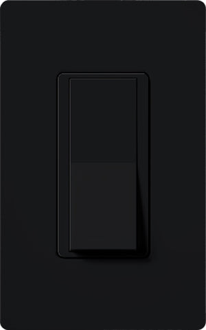 Lutron CA-1PSH-BL Claro 15A Single Pole Switch in Black