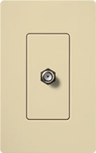 Lutron CA-CJH-IV Claro Single Cable Jack in Ivory