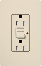 Lutron CAR-15-GFTRH-LA Claro Tamper Resistant 15A GFCI Receptacle in Light Almond (Replaced by CAR-15-GFST-LA)