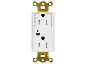Lutron Vive CAR2S-15-STR-WH 15A Split Wireless Receptacle
