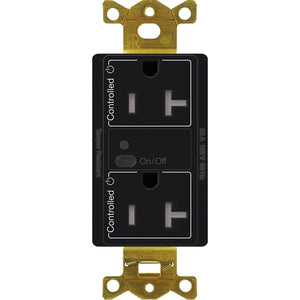 Lutron Vive CAR2S-20-DTR-BL 20A Duplex Wireless Receptacle